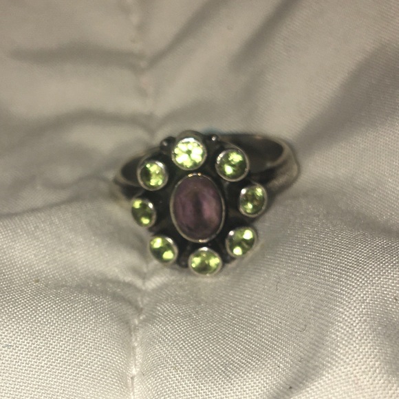 NB 925 Gemstone Ring Size 8 - Picture 4 of 6